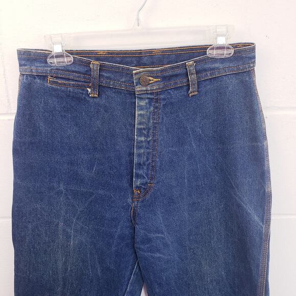 Lerner Jeans Womens Size 15/16x35 Medium Wash Vtg 70s\80s Straight Leg High Rise - Picture 4 of 10